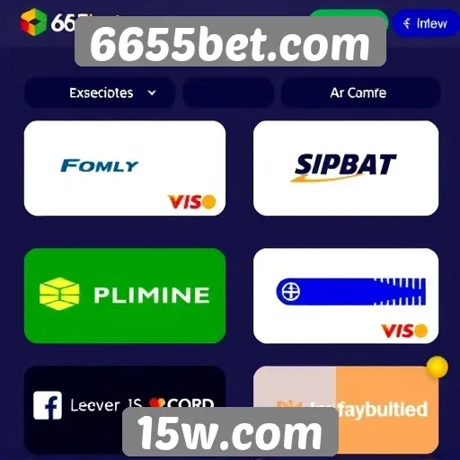Métodos de pagamento aceitos no 6655bet.com
